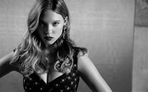 léa seydoux actress women cleavage looking at viewer french actress model french women