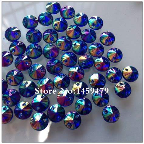 500pcs 8mm deep blue ab color acrylic crystal loose sew on stones rhinestones round satellite
