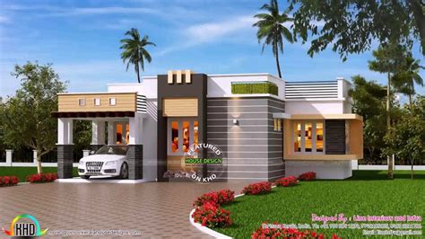 Free front elevation designs for small houses. Single Floor Home Front Design In Kerala - YouTube