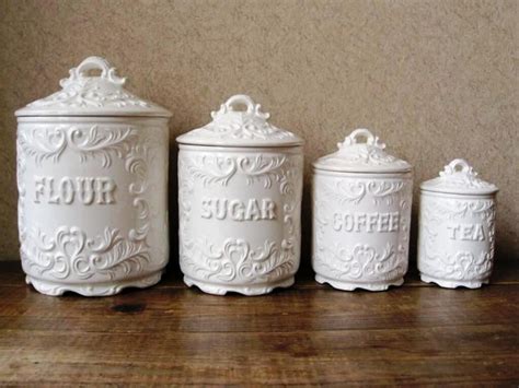 Image Result For White Ceramic Kitchen Canisters White Kitchen