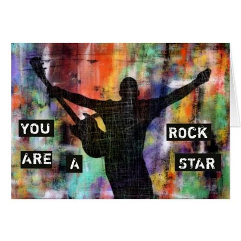 You Are A Rock Star Thank You Card Zazzle