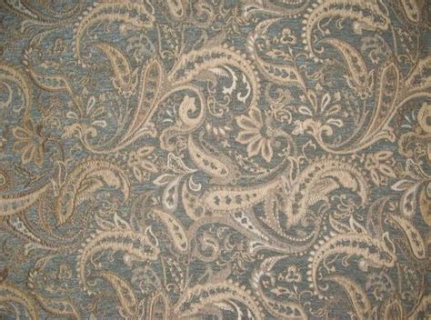 Upholstery Chenille Paisley Royalty Paisley Drapery Fabric By The Yard