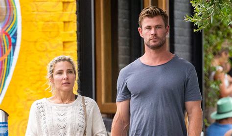 Chris Hemsworth Goes Barefoot While Leaving A Restaurant With Wife Elsa Pataky Chris Hemsworth
