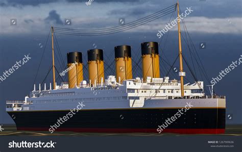 Titanic Sunset 3d Rendering Stock Illustration 1267909636 Shutterstock