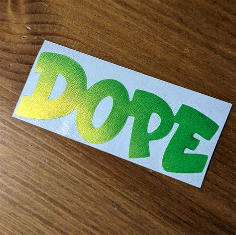 Limited Edition Dope Vinyl Decal Hizoku Cycles