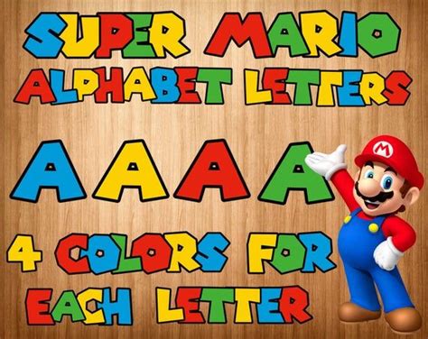 Mario Font Png Alfabeto Super Mario Letras Mario Super Mario Clipart