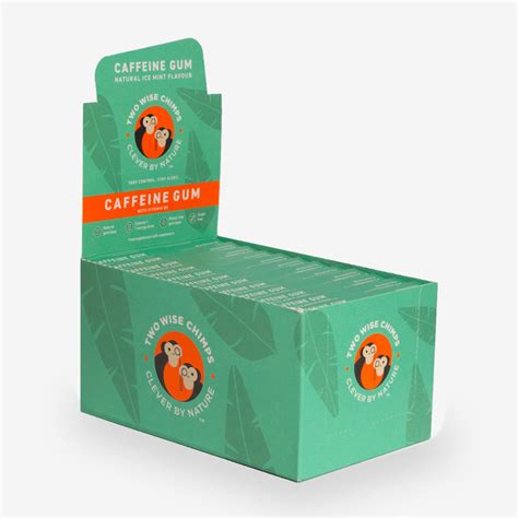 Two Wise Chimps Caffeine Gum Mega Box Fairgum