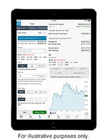 Manage your money on the go. iPad: Schwab Mobile App