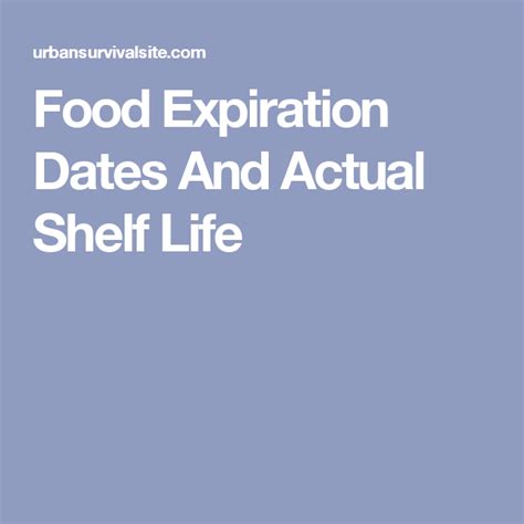 Over 30 percent of food thrown away is still safe to eat. How To Read Food Expiration Dates | Urban Survival Site ...