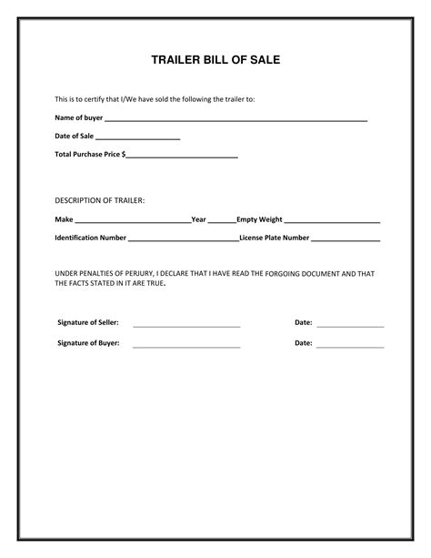 Free Fillable Florida Trailer Bill Of Sale Form ⇒ Pdf Templates
