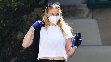 New Mom Sophie Turner Steps Out Post Delivery In Must See Black Leather