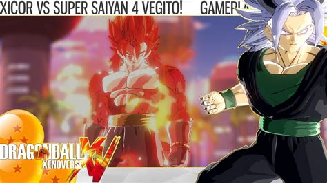 Dragon Ball Xenoverse Xicor Vs Super Saiyan 4 Vegito Black Goku