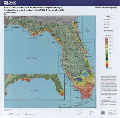 Florida Elevation Map
