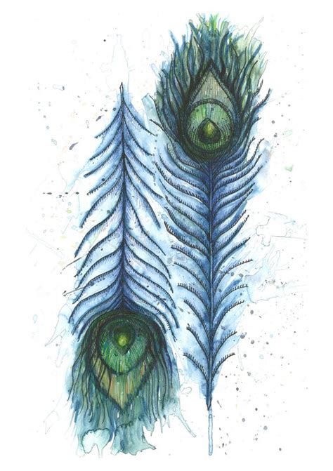 peacock feathers inkyspot printable