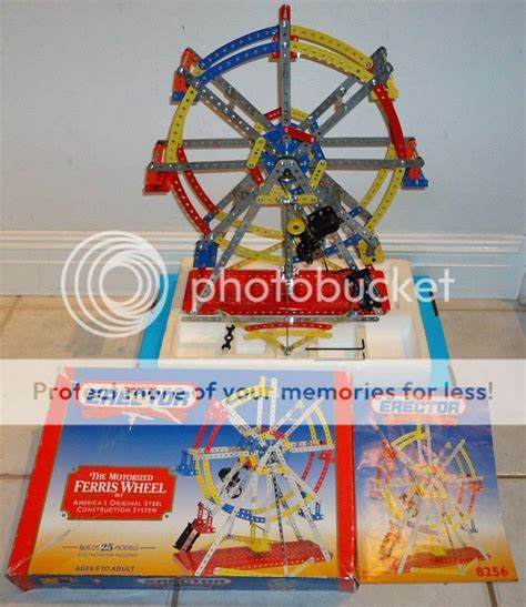 Meccano Motorized Ferris Wheel Erector Set 8256 With Box And Instructions