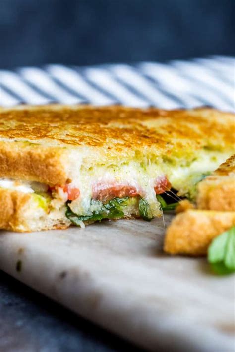 Grilled Goat Cheese Sandwich With Pesto And Arugula Erhardts Eat
