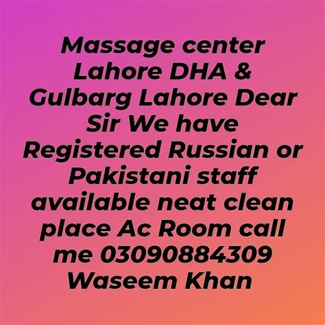 Pin On Massage Center Lahore