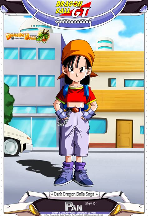 The following is a list of major characters. Dragon Ball GT - Pan by DBCProject on DeviantArt
