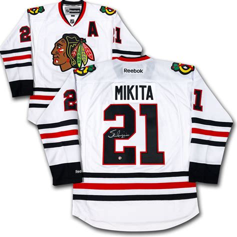 Stan Mikita Autographed Chicago Blackhawks Jersey Nhl Auctions