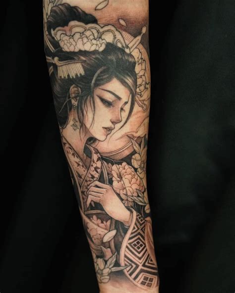 Tatouage Japonais Geisha Bras Complet Tattoo Homme Geisha Tattoo