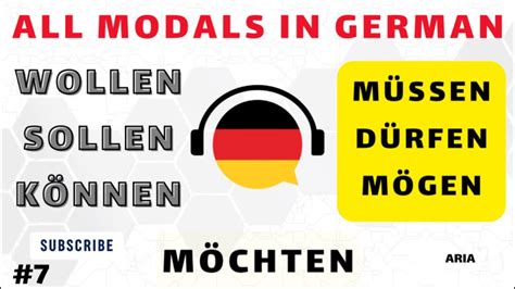 Learning German Lesson 7 All Modal Verbs In German Wollen Sollen
