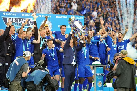 Leicester City Premier League Trophy Presentation Mirror Online