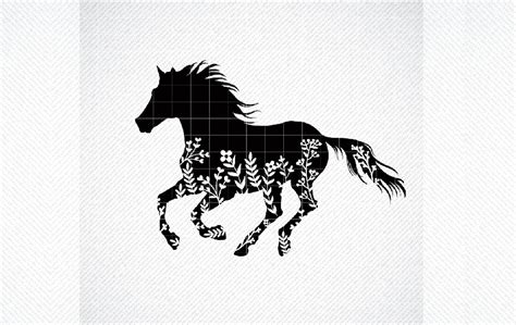 Floral Horse Svg Animal Floral Svg Graphic By Svg Den · Creative Fabrica
