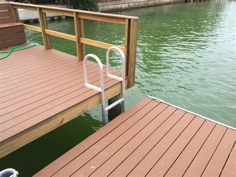 Trex Floating Dock With Aluminum Ladder Gulfside Docks