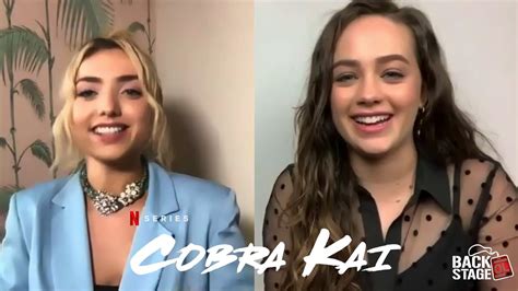 The Female Power Behind Cobra Kai Mary Mouser And Peyton List Youtube