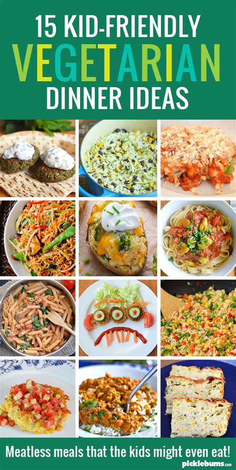It is that time of the day when our body is need of energy. 15 Kid-Friendly Vegetarian Dinners - Picklebums