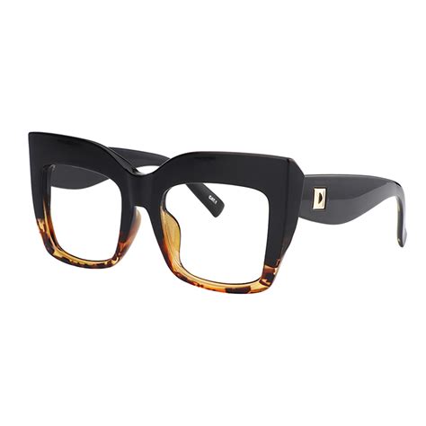 zeelool vintage oversized thick cat eye glasses for women with clear lens albert sunglasses