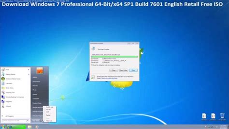 Download Windows 7 Professional 64 Bitx64 Sp1 Build 7601 Enligh Retail
