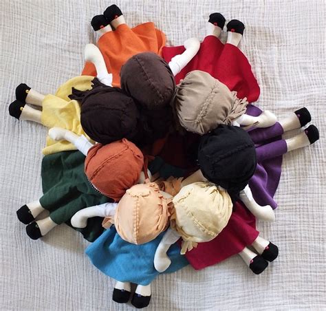 A custom order for seven dolls 