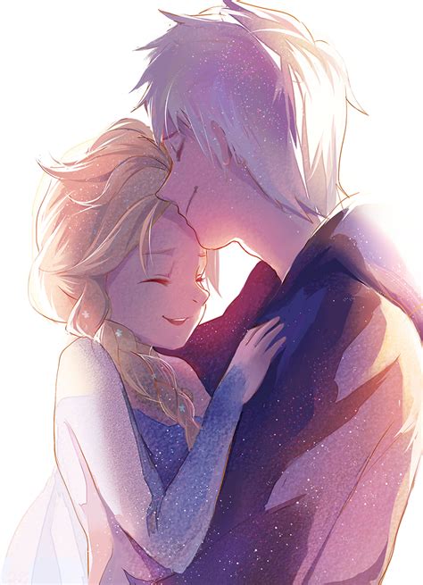 Elsa And Jack Frost Frozen Fan Art 38248812 Fanpop