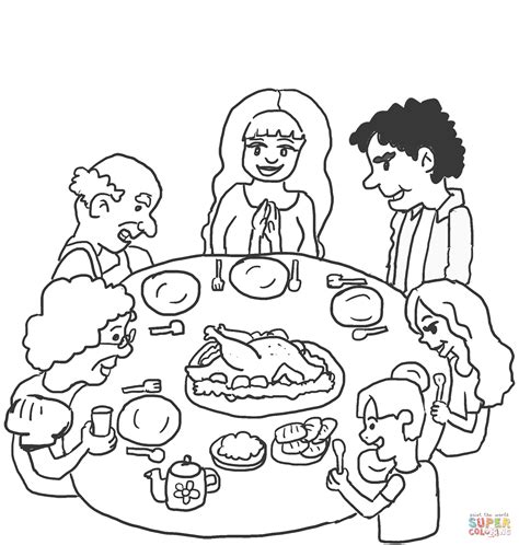 Desenho de Toda a família reunida para colorir Desenhos para colorir
