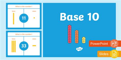 Basic Place Value Base 10 Activity Powerpoint Tens And Ones