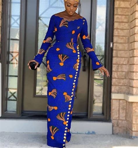 Long Fitted African Print Dress For Women African Ankara Etsy
