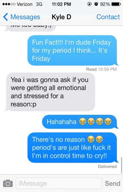 Super Funny Texts To Boyfriend Period Hilarious Ideas Period Humor Boyfriend Texts Cute