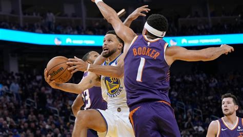 Booker Durant Lead Suns Past Curry And Warriors 108 104 In Season Opener