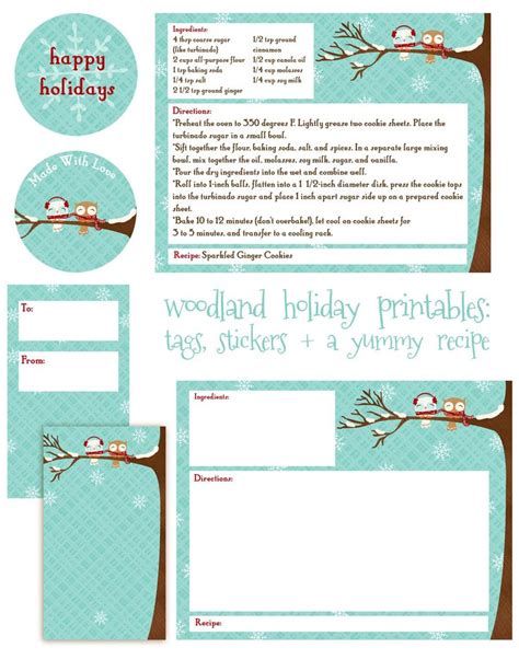 Free Christmas Printable Tags Cards Notes Stickers