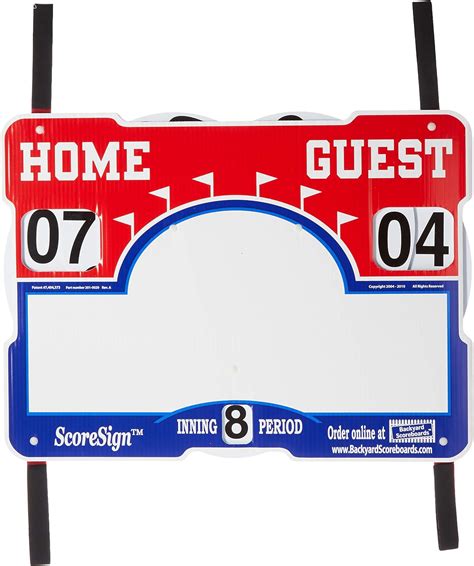 Scoresign Portable Baseballsoftball Scoreboard Large