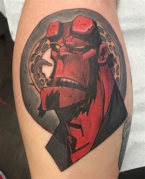 Hellboy Tattooed By Squiggy At Black Gold In Tulsa Ok Rtattoos