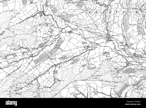 Map Of Radnorshire Os Map Name 010 Ne Ordnance Survey 1888 1891 Stock