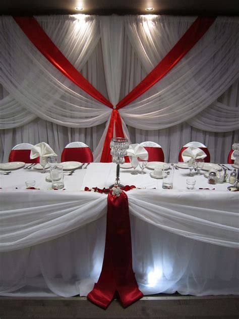 Set The Mood Decor Red And White Weddings Red Wedding Decorations