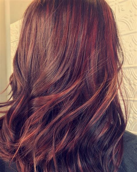 My Fall Hair Dark Brown With Hints Of Cherry Coke Highlights Fall