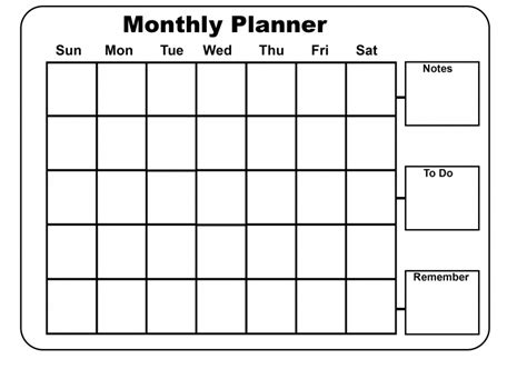 Download Free Monthly Planner Templates Pdf Excel Word