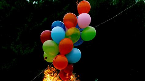 Slow Motion Balloon Fireball Stock Video Footage 0020 Sbv 300151832
