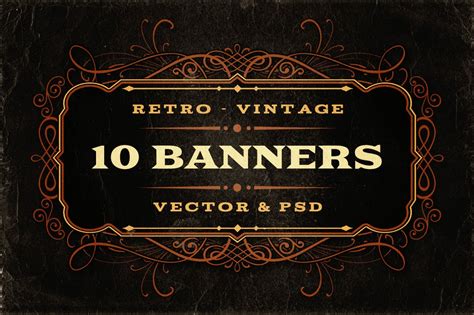 10 Retrovintage Banners Branding And Logo Templates ~ Creative Market
