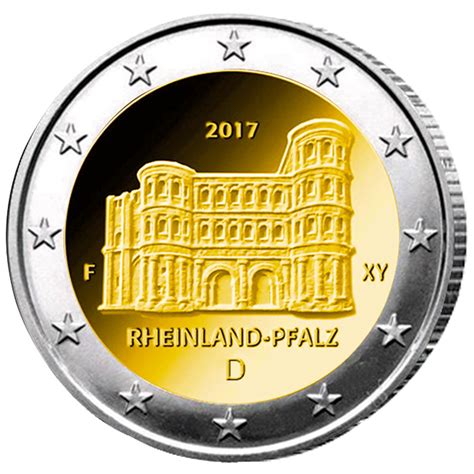 2 Euro Allemagne 2017 Porta Nigra Land De Rhénanie Palatinat