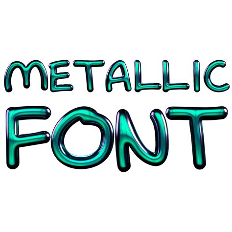 3d Metallic Letters Clipart Png Svg Bundle Metallic Font Metallic
